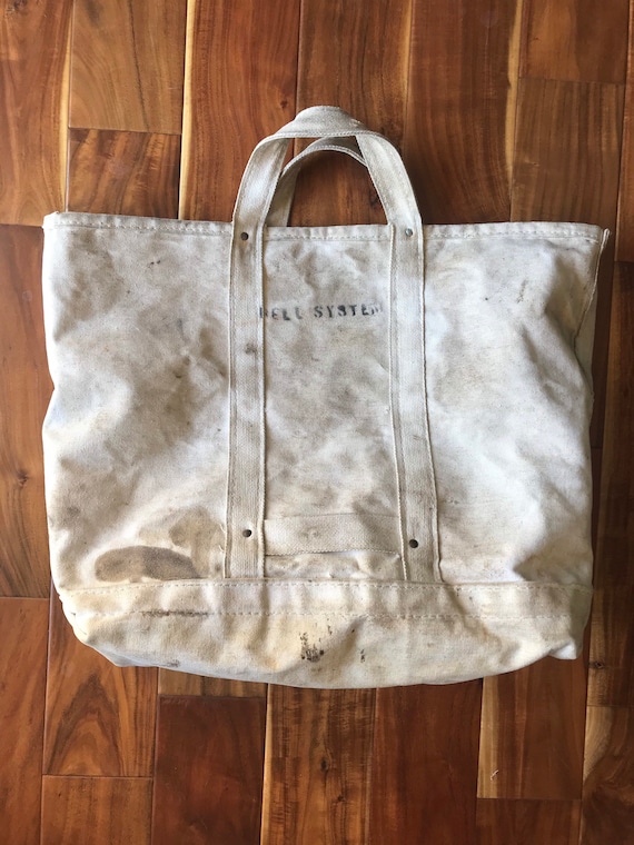 Bell System Riveted Canvas Tote Bag