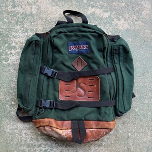 Jansport Leather Etsy