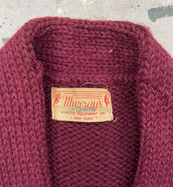 40s/50s Cardigan Letterman Sweater - image 3