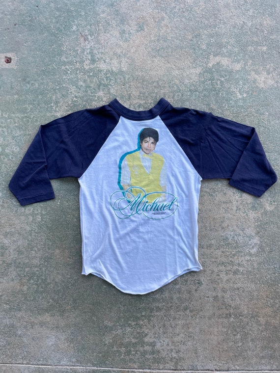 1984 Michael Jackson Raglan Sleeve T-shirt - image 1