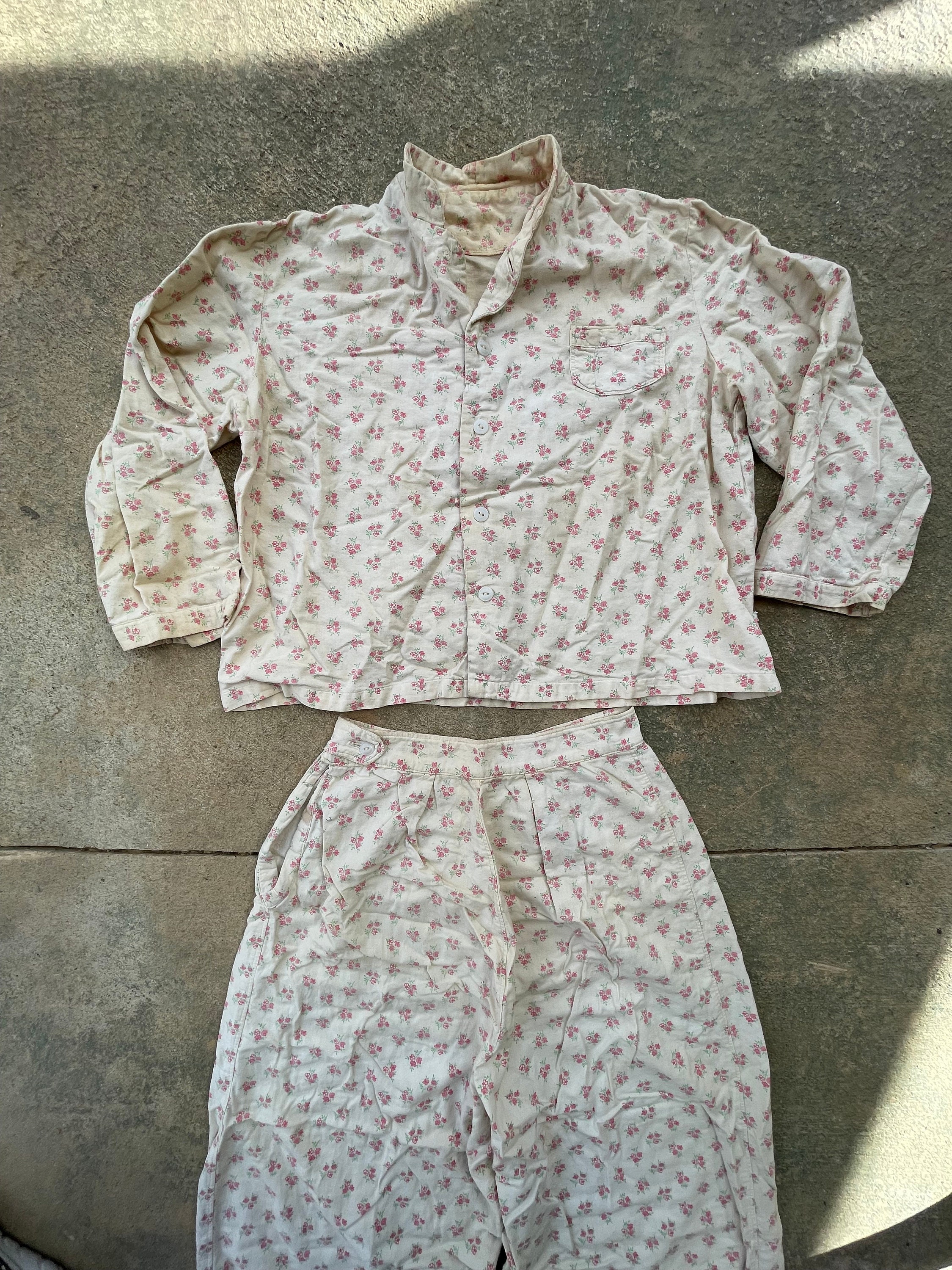 Vintage Pajama Set - Etsy