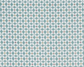 Tafelzeil tafelkleed Scandinavische tulp bloemen saliegroen (azuurblauw) WipeClean katoenen doek met matte pvc-coating, in verschillende maten, PT