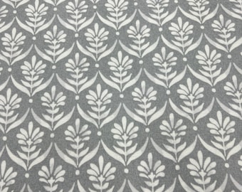 Mantel de hule Iris Shadow Grey Semi Fleur De Lys type Pattern Se limpia con un trapo Paño de algodón con revestimiento mate de PVC