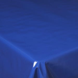 PVC Tablecloth Plain Royal Blue , Wipe Clean , Vinyl / Plastic Table Cloth, Easy Clean
