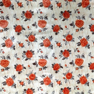 PVC Tischdecke Pfirsich Orange Rosen auf einem Creme Pfirsich Boden Reinigen, Vinyl / Kunststoff Tischdecke in rund, quadratisch, oval oder rechteckig