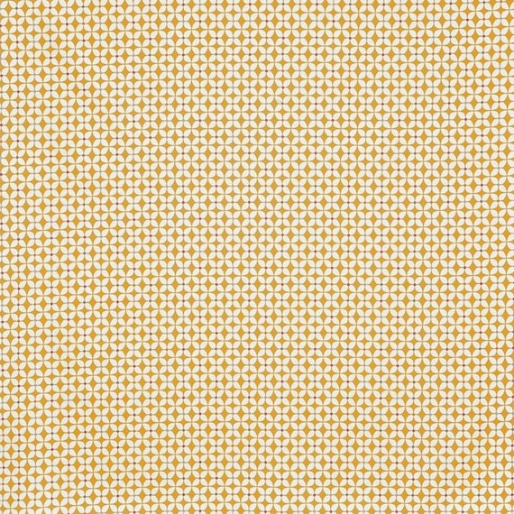 Oilcloth Tablecloth Zap Scandinavian Tulip Flowers Ochre (Butterscotch) Wipe Clean Cotton Cloth With Matte Coating ,  in a range of sizes PT