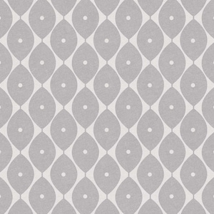 May include: A seamless pattern of gray and white circles and ovals. The pattern is repeated throughout the image.