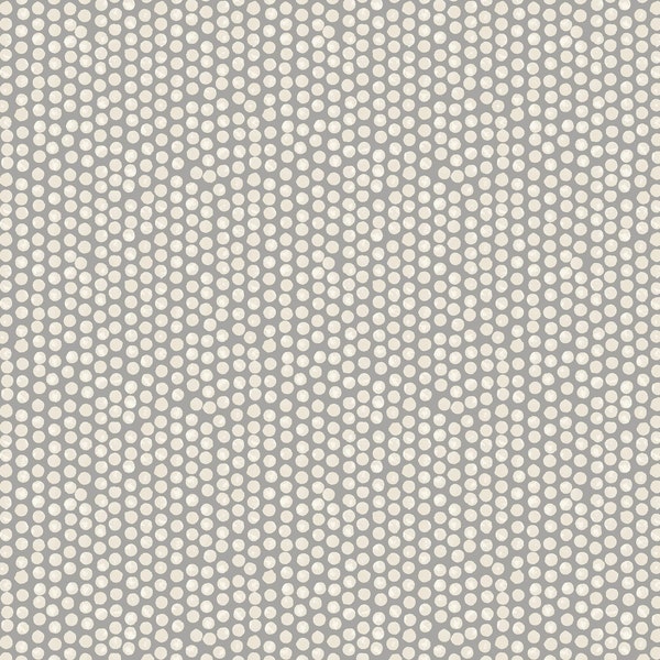 Nappe en toile cirée à pois tachetés gris et blanc, chiffon en coton propre avec revêtement en PVC, rond, carré, ovale ou rectangle
