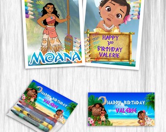 Baby Moana Coloring Etsy