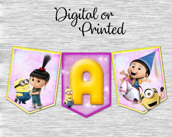 Girl Minion Banner Etsy Girl Minion Banner Etsy