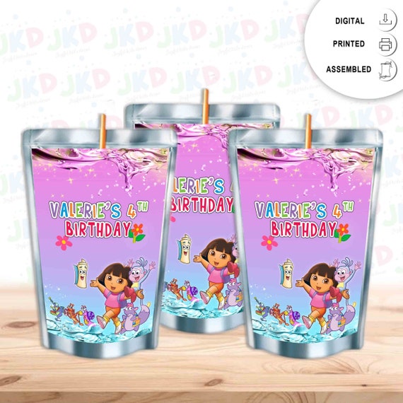 Dora The Explorer Juice Pouch Labels Digital Printed Or Etsy Finland