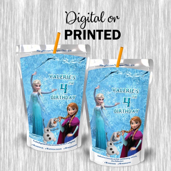 Frozen Juice Pouch Labels Digital Or Printed - roblox juice pouch labels digital or printed