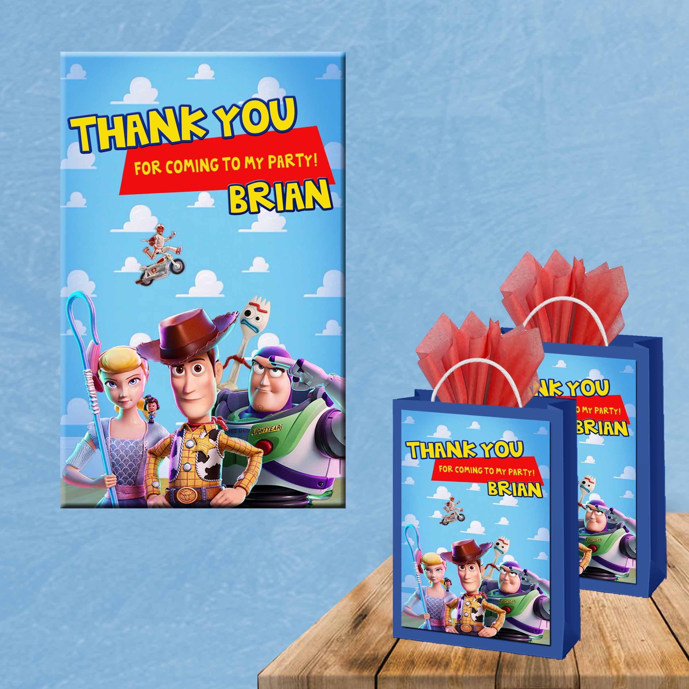 Toy Story Favor Bags Gift Bags Candy Bags 12Pack | Etsy