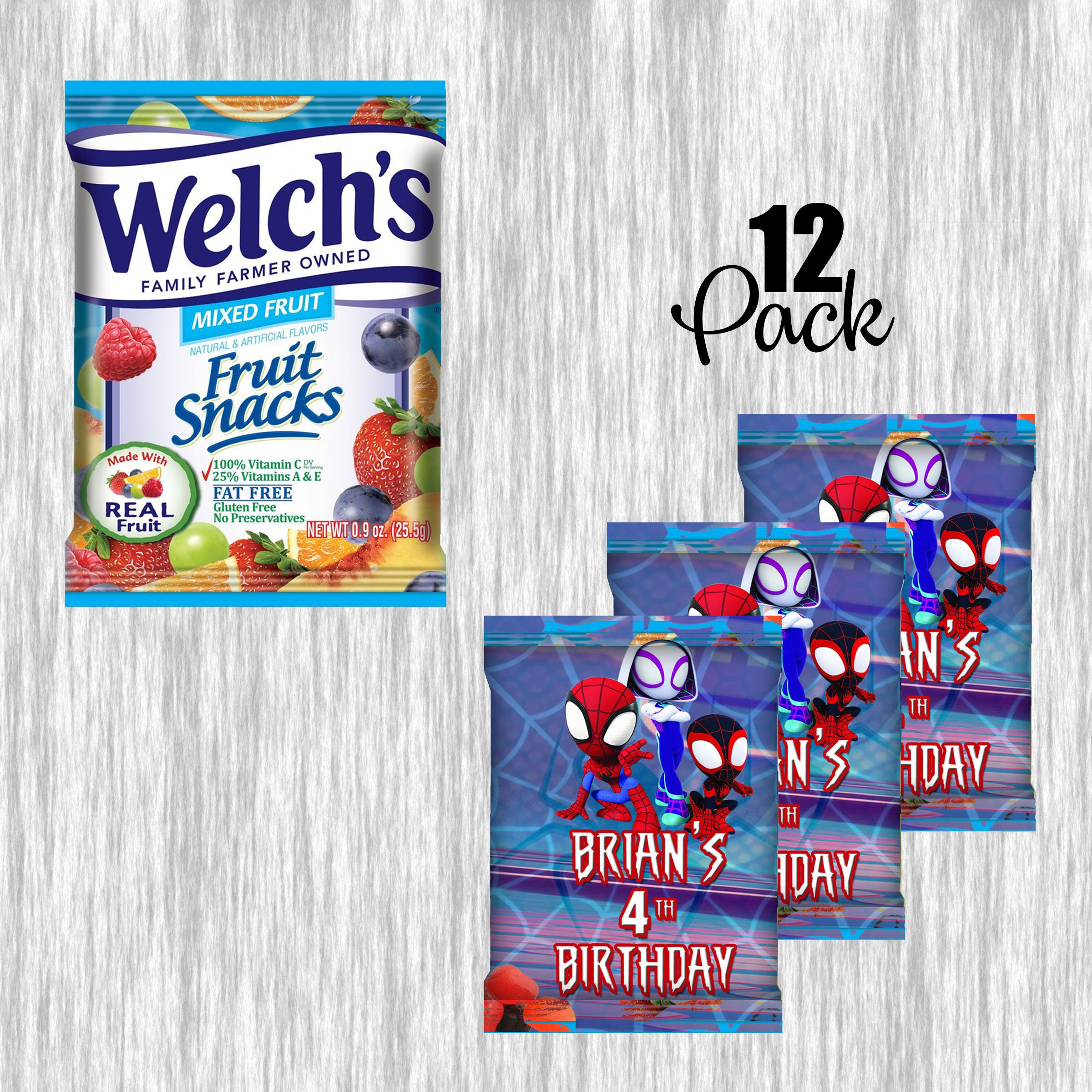 Spidey Fruit Snack Labels Digital Printed or Finished Etsy