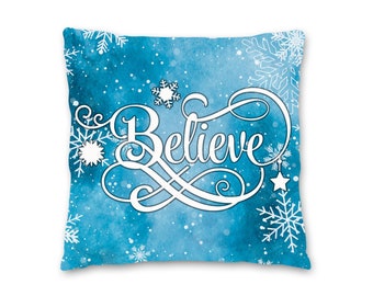 believe throw pillow