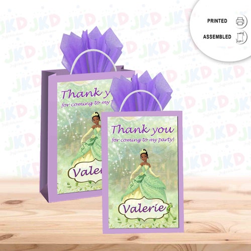 Princess Tiana Favor Bags Gift Bags Candy Bags 12pack Etsy