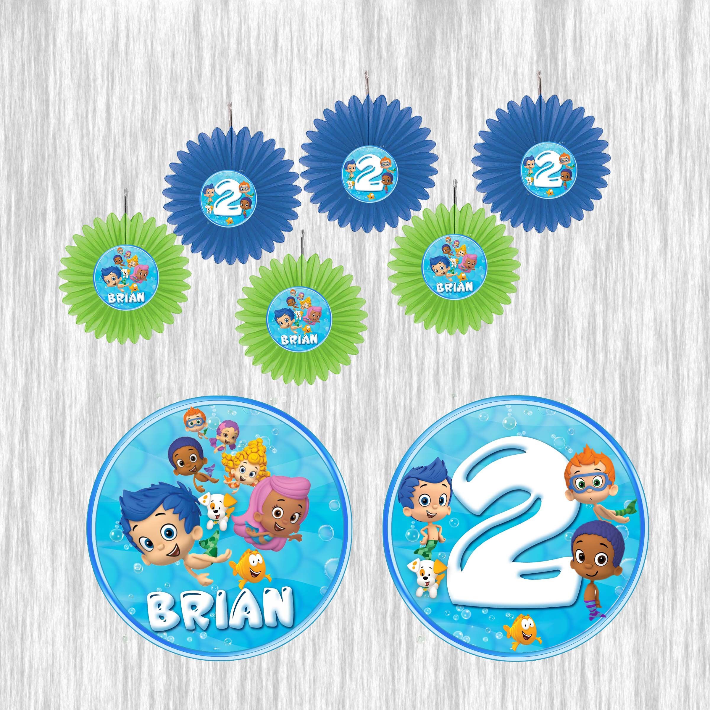 Bubble Guppies Kleine Fächer Dekoration 6 oder 12Er Pack | Etsy