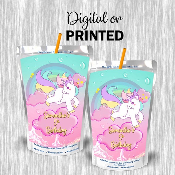 Unicorn Juice Pouch Labels Digital Or Printed Etsy - roblox bubble labels digital or printed etsy