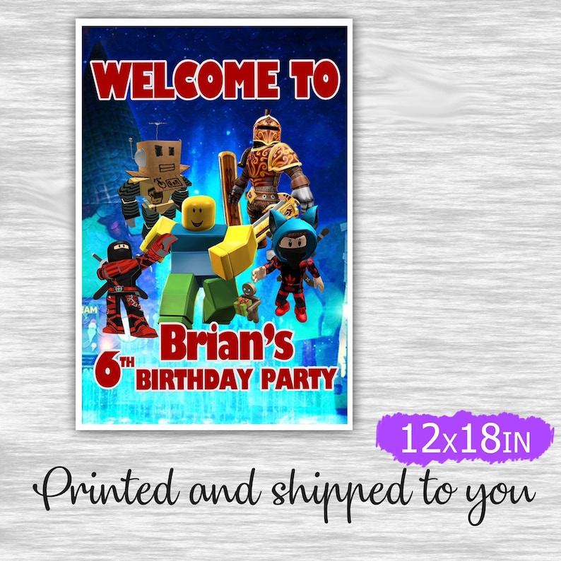 welcome to roblox sign