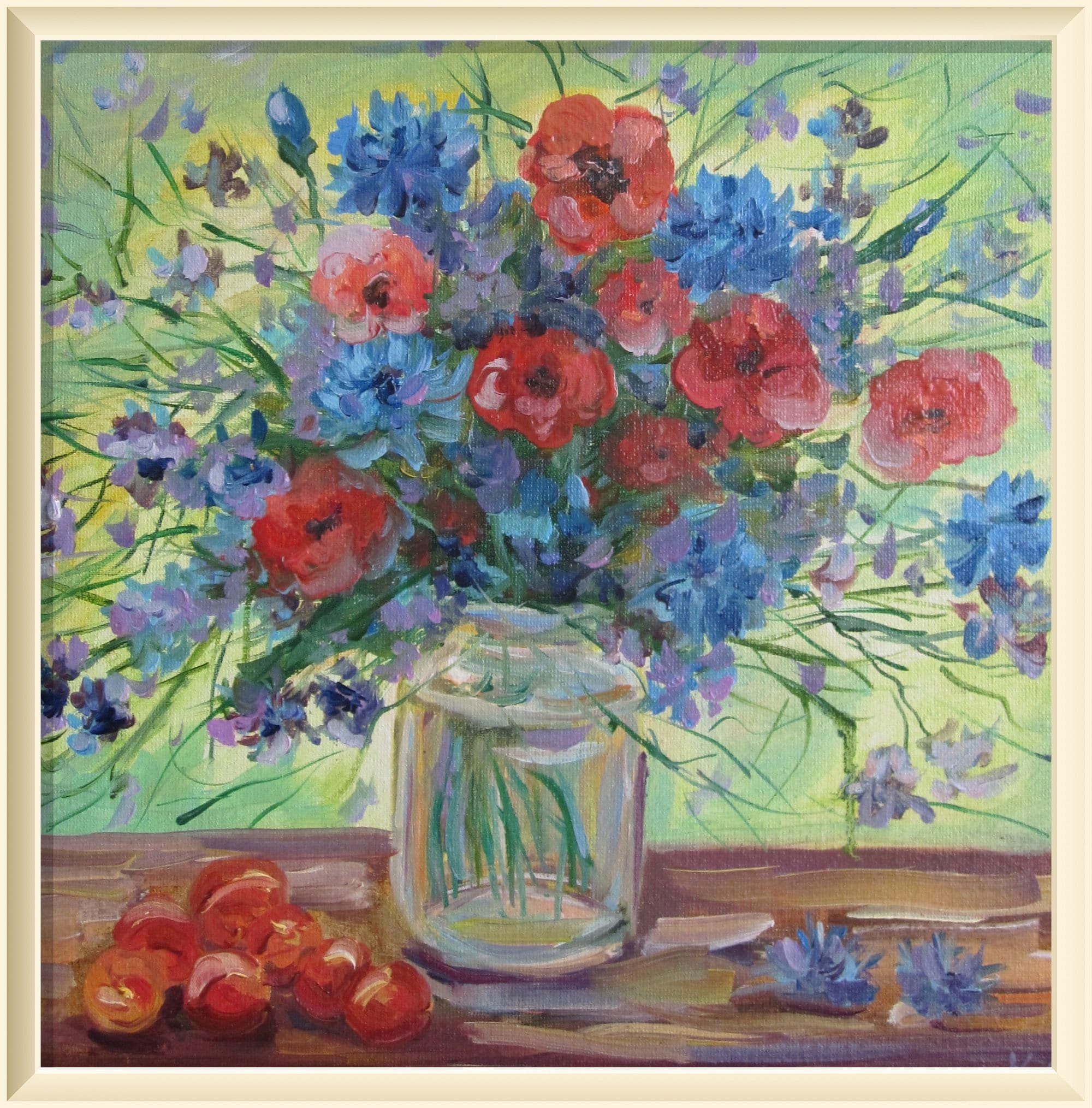 Picture Meadow Flowers Original, Bouquet of Meadow Flowers