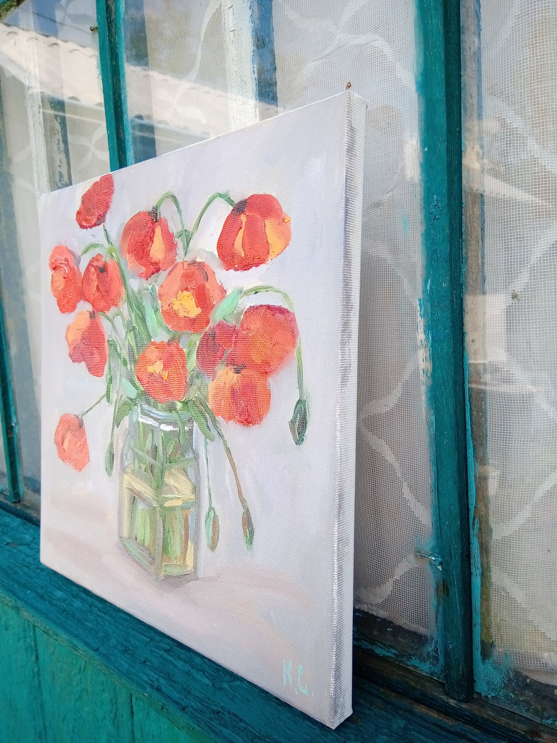 Mohnblumen Ölgemälde