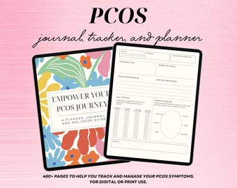 PCOS Managment Journal, Umfassender Ratgeber zum Nachverfolgen von Beschwerden & Ernährung, perfektes Geschenk für Frauen mit PCOS