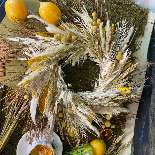 Dried Flower Wreath Etsy