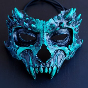Lizardman, draconid green mask