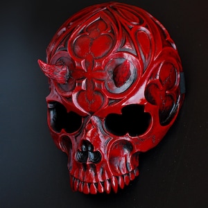 Gothic mask in red