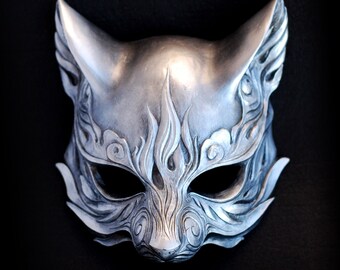 Fox Mask Silver - Etsy