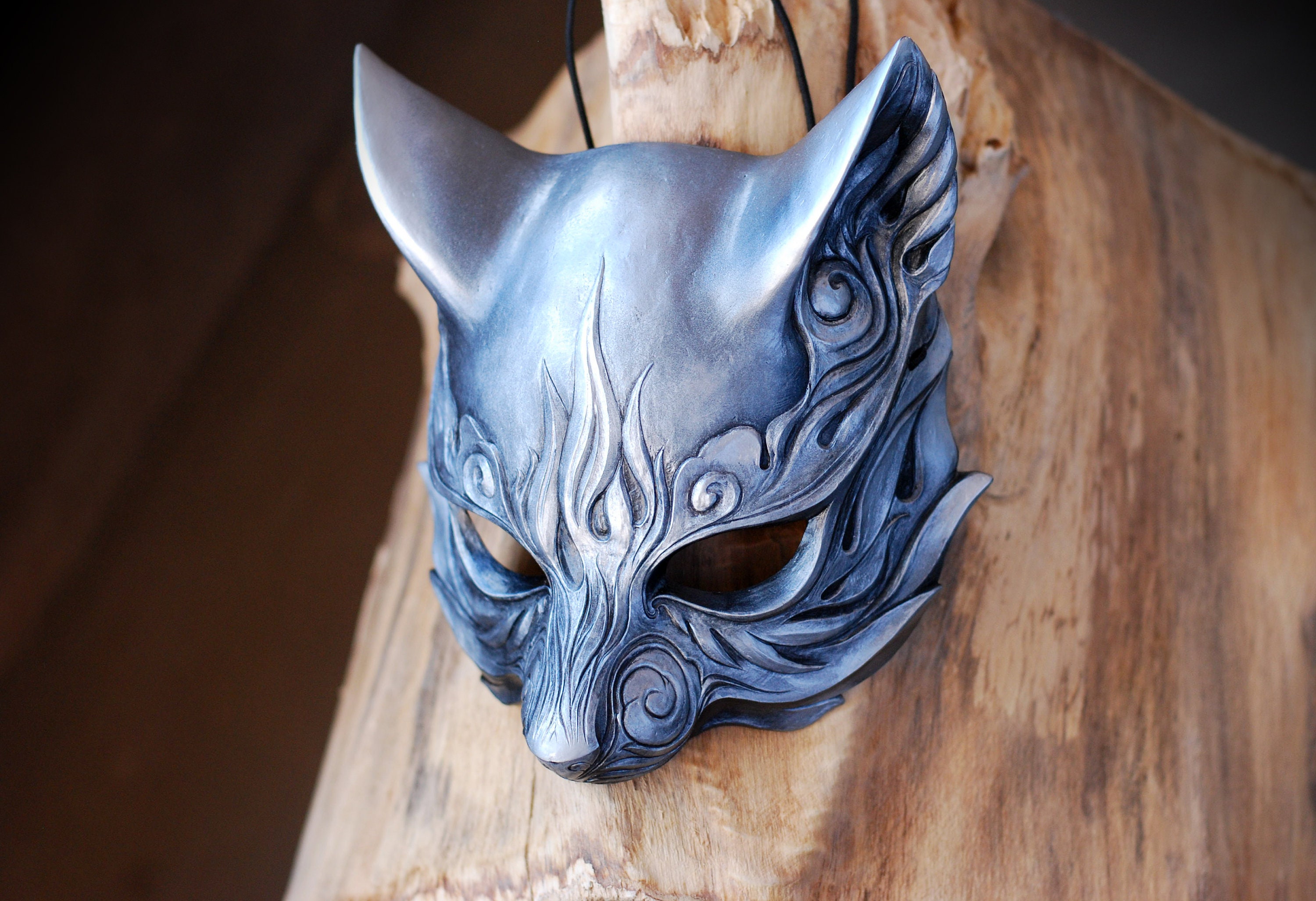 Fox Mask Silver - Etsy