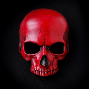 Skull mask classic 2 red