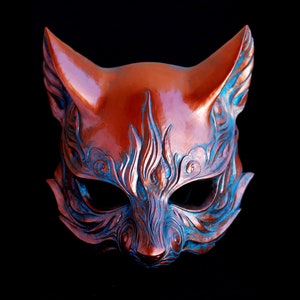 Fox mask antique copper