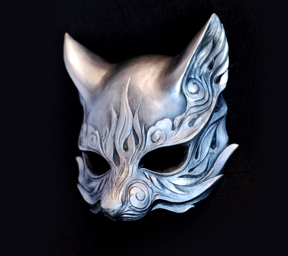Fox Mask Silver - Etsy