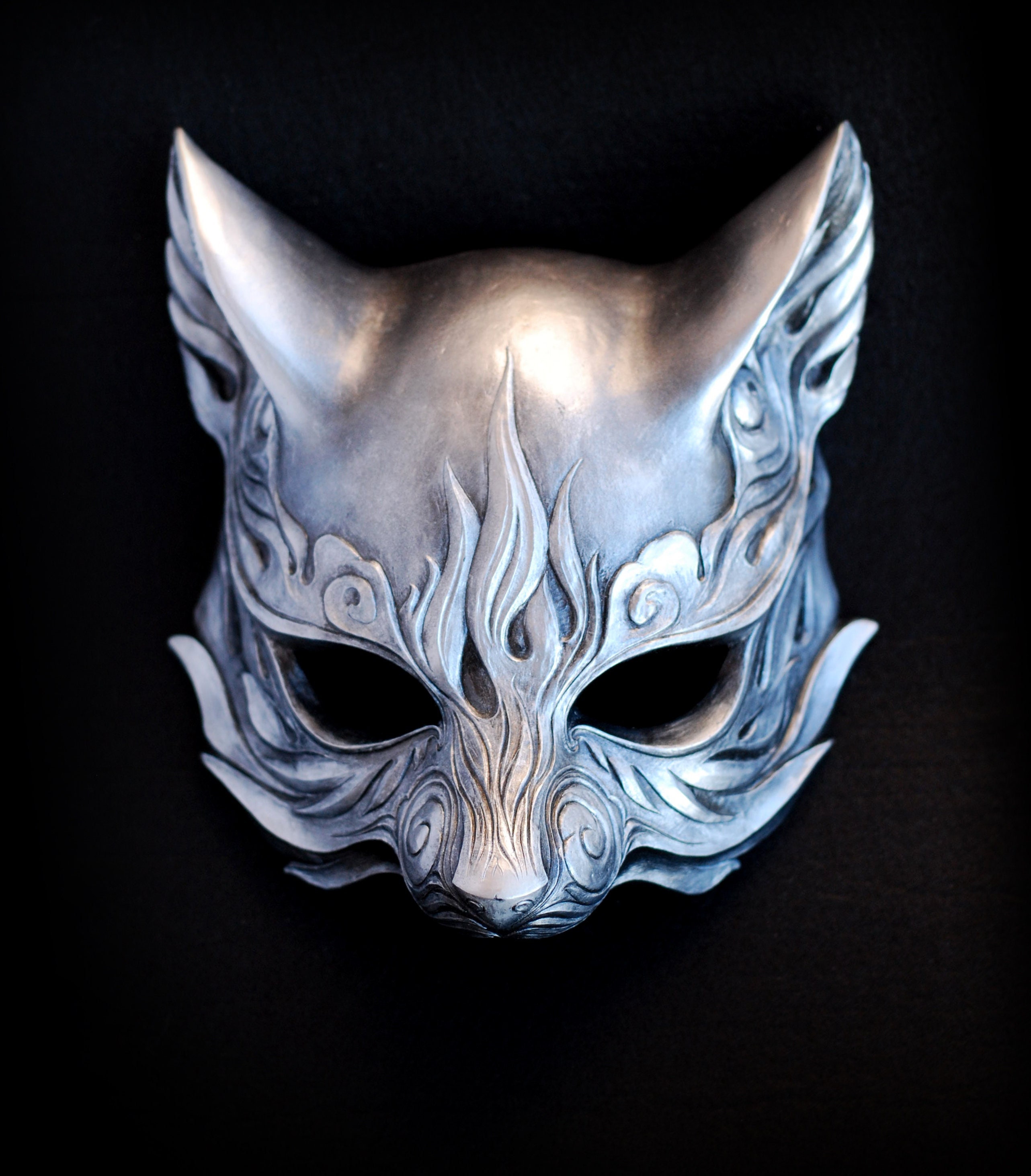 Fox Mask Silver - Etsy