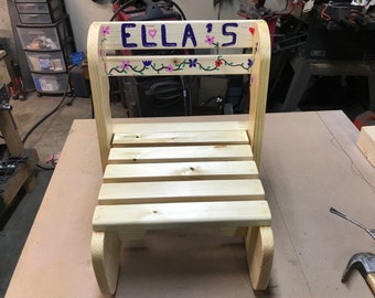 Handmade Child's folding step stool