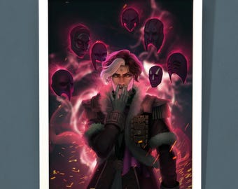 Emet Selch FFXIV Shadowbringers 9x12 Print
