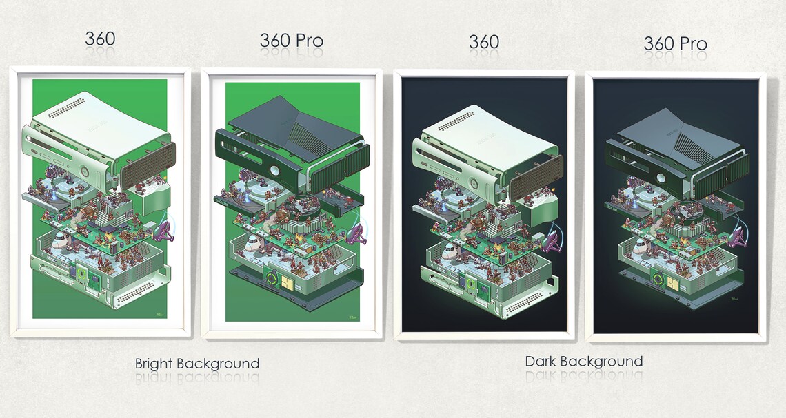 Xbox 360 Exploded - Etsy