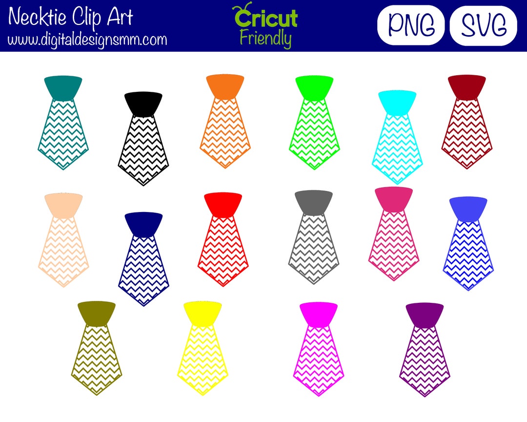 Neckties Digital Clip Art Set SVG PNG Files Neckties - Etsy
