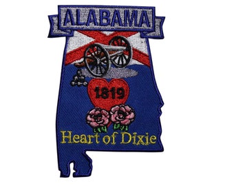 State Flower Iron-on Patch Alabama Patch