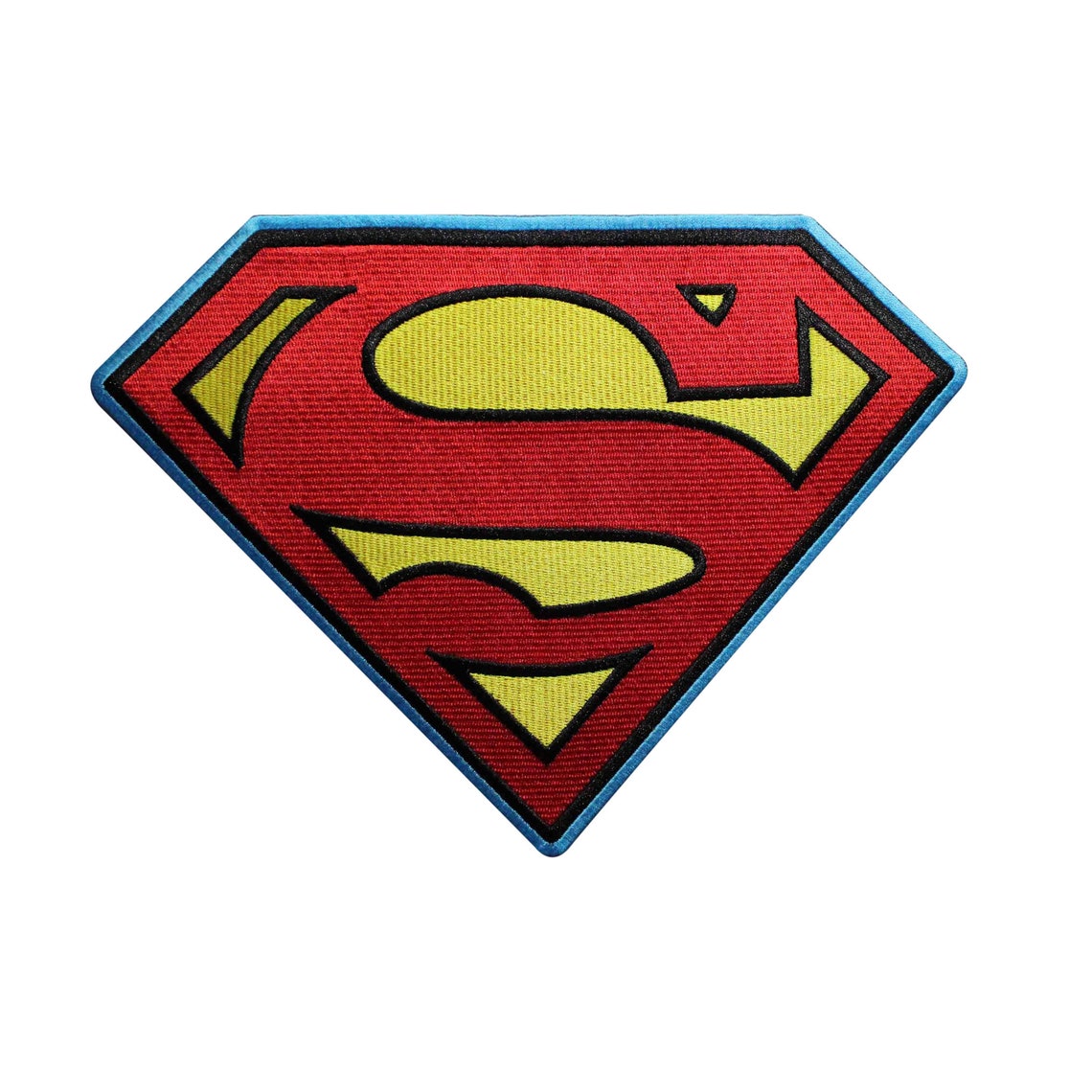 7 INCH Superman Chest Logo Embroidered Iron On Patch DC  Etsy