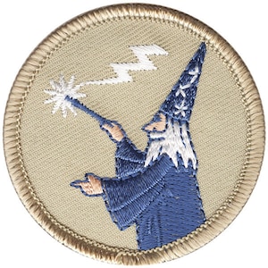 OFFICIAL Wizard Patrol Embroidered Sew On Patch - Boys Scouts Of America BSA