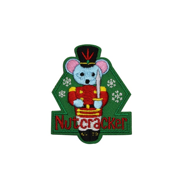 Nut Cracker Embroidered Iron On Patch - Christmas XMAS Winter Boys Girls