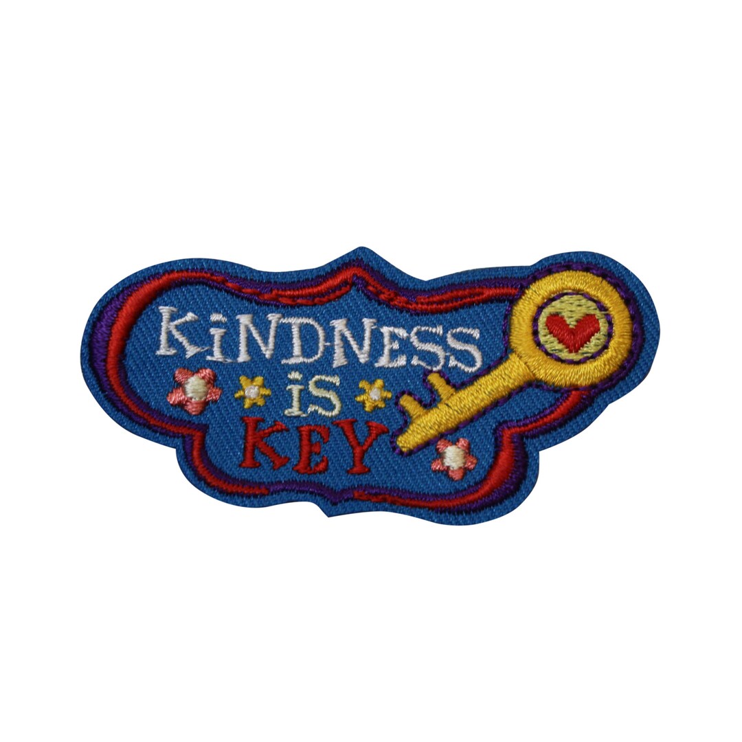 Kindness is Key Embroidered Iron on Patch Nice 125-S - Etsy