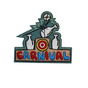 Carnival Embroidered Iron On Patch - Fun Fair Ferris wheel Boys Girls Kids