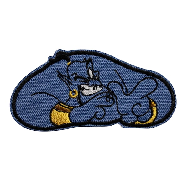 Disney Aladdin Genie Embroidered Iron On Patch     Officially Licensed