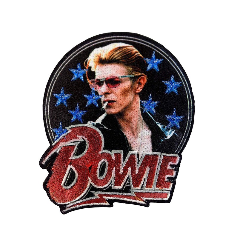 4/" Iron-on Rock Music Band Embroidered Bowie patches David Bowie PATCH
