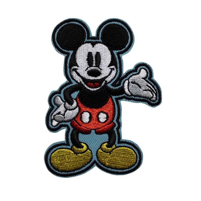 Disney Mickey Mouse Embroidered Iron On Patch Officially Licensed
