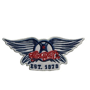 Aerosmith Est 1970 Embroidered Iron On Patch - OFFICIAL 140-Q
