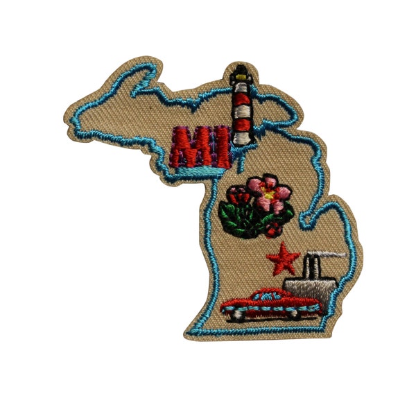 Michigan State Iron on Patch Etsy
